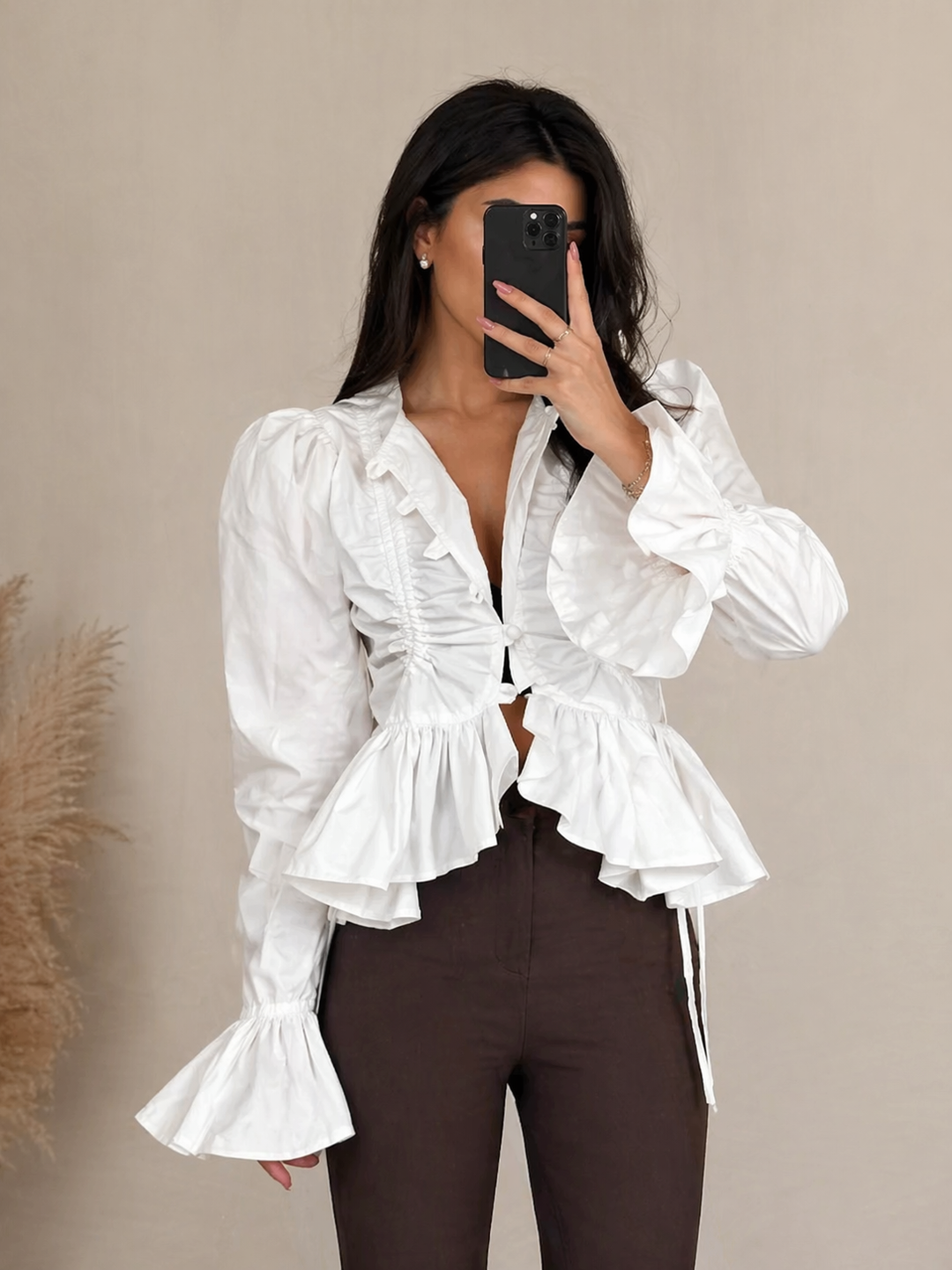 LIWIA | Bluse mit Rüschen