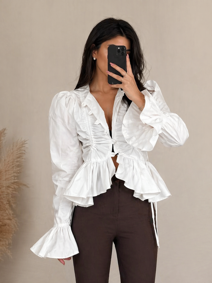 LIWIA | Bluse mit Rüschen