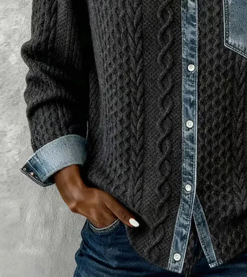 Sandra - Das Ideal Stricktop für Wärme, Stil und kompromisslosen Komfort