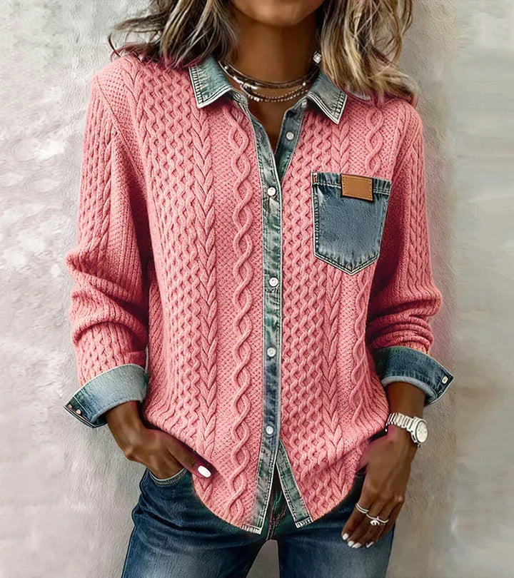 Sandra - Das Ideal Stricktop für Wärme, Stil und kompromisslosen Komfort