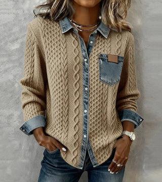 Sandra - Das Ideal Stricktop für Wärme, Stil und kompromisslosen Komfort