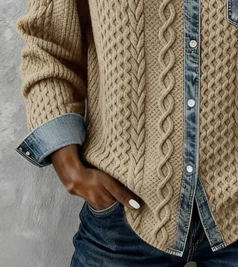 Sandra - Das Ideal Stricktop für Wärme, Stil und kompromisslosen Komfort