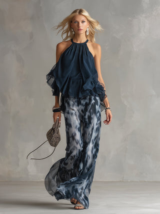 Elsa | Elegantes fließendem Top und weitem Hosen