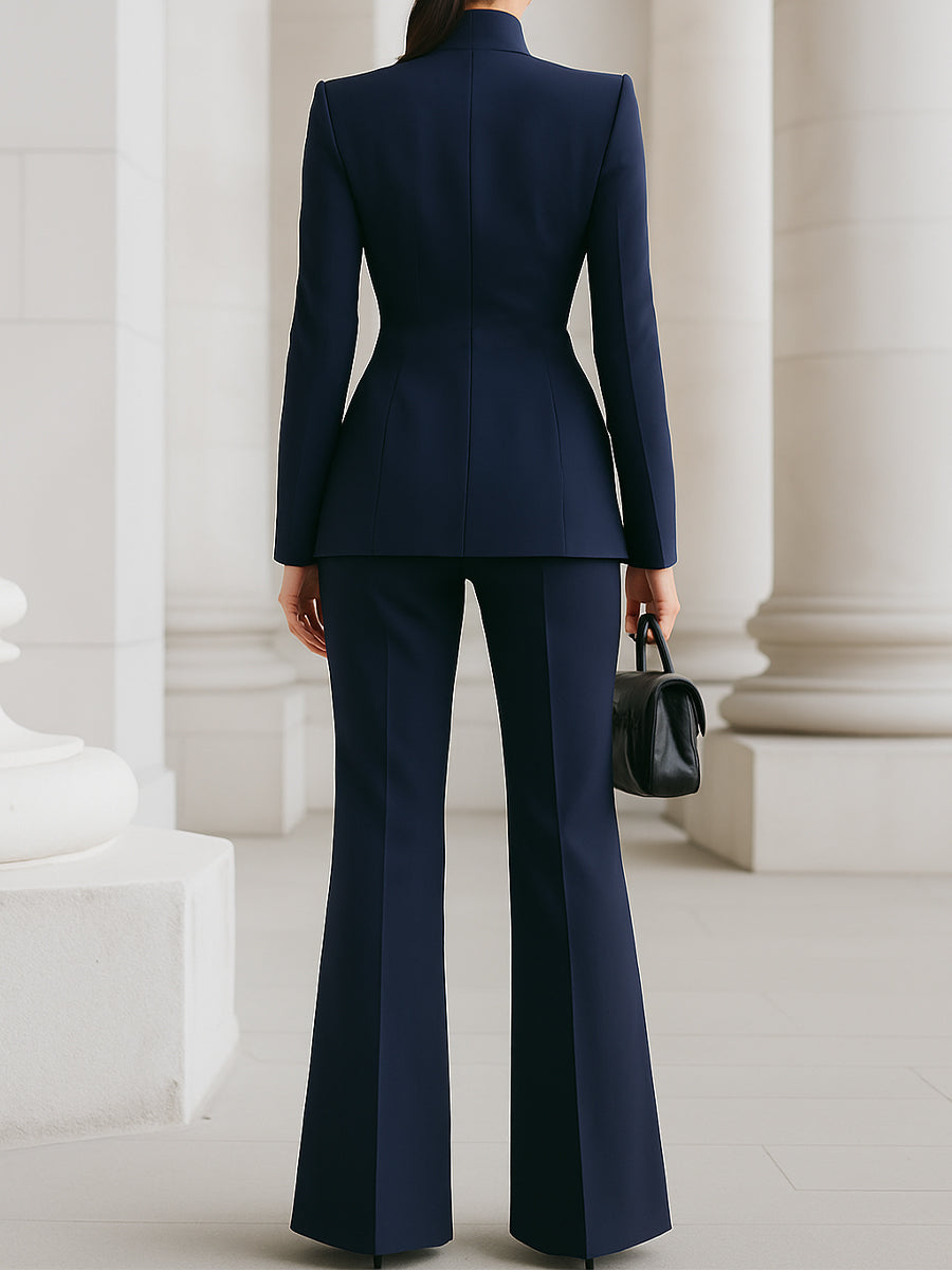 Sabrina Chic Blazer and Trousers Suit Set