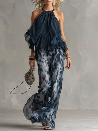 Elsa | Elegantes fließendem Top und weitem Hosen