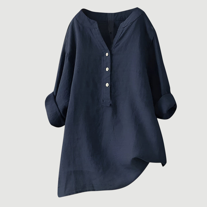 Evie | Leichte und bequeme Bluse mit Knopfverschluss