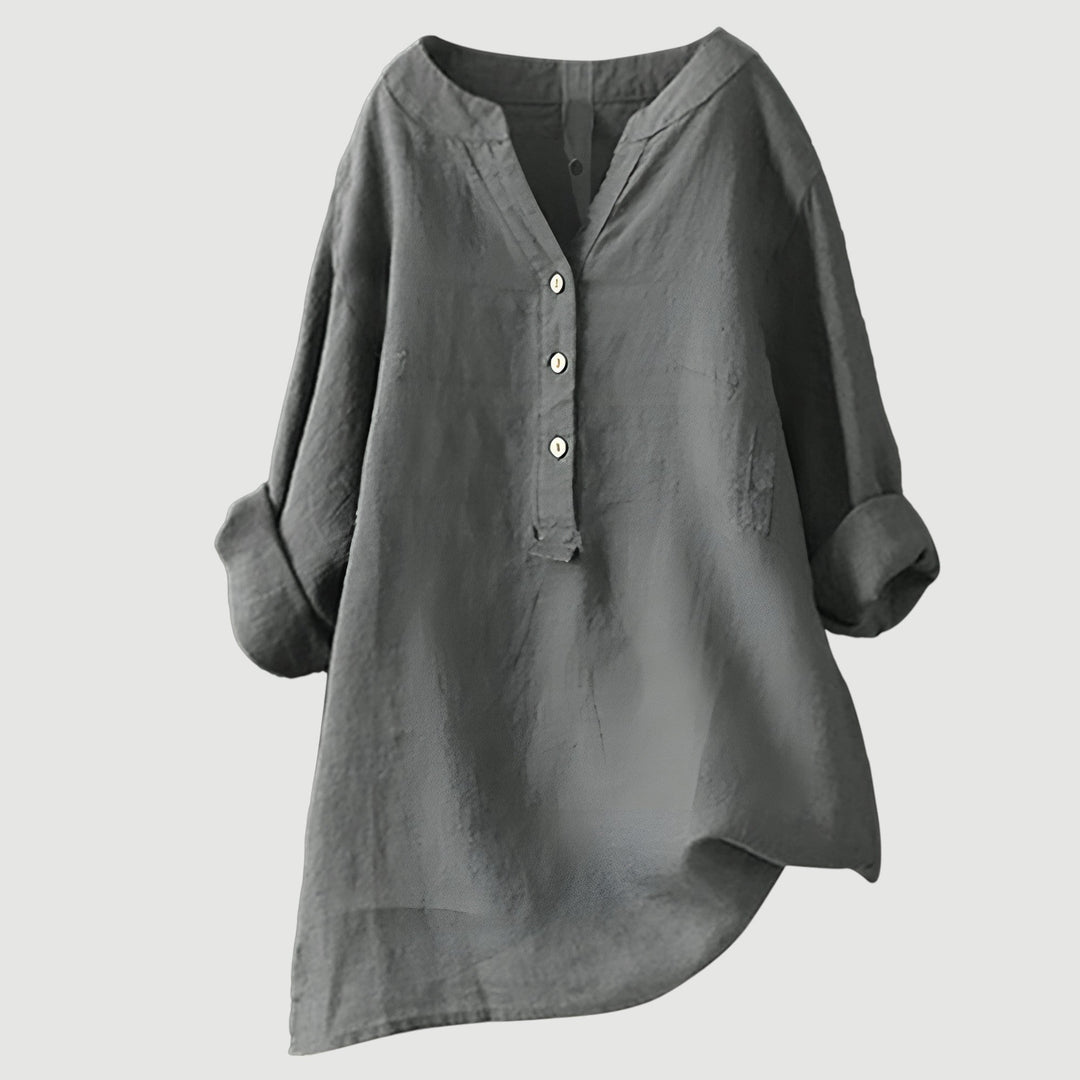 Evie | Leichte und bequeme Bluse mit Knopfverschluss
