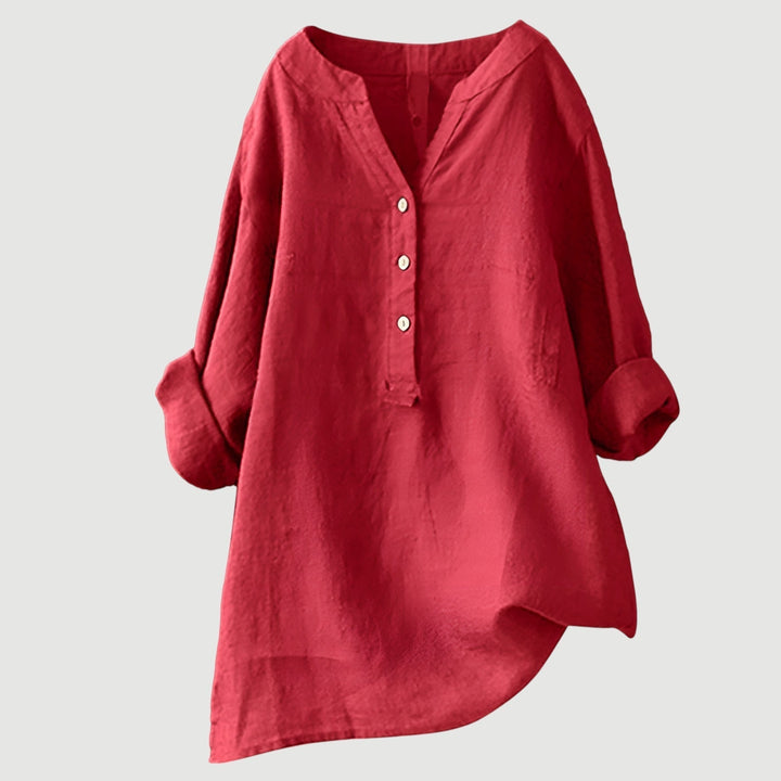 Evie | Leichte und bequeme Bluse mit Knopfverschluss