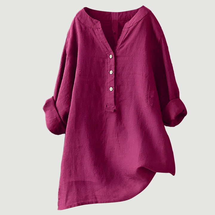 Evie | Leichte und bequeme Bluse mit Knopfverschluss