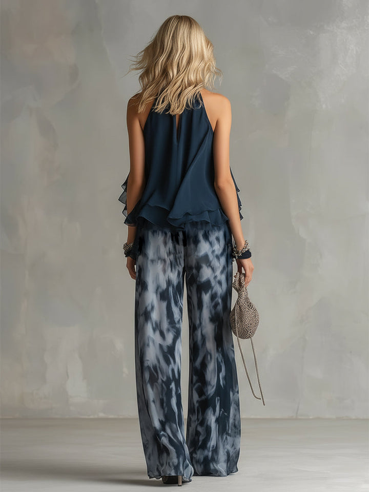 Elsa | Elegantes fließendem Top und weitem Hosen