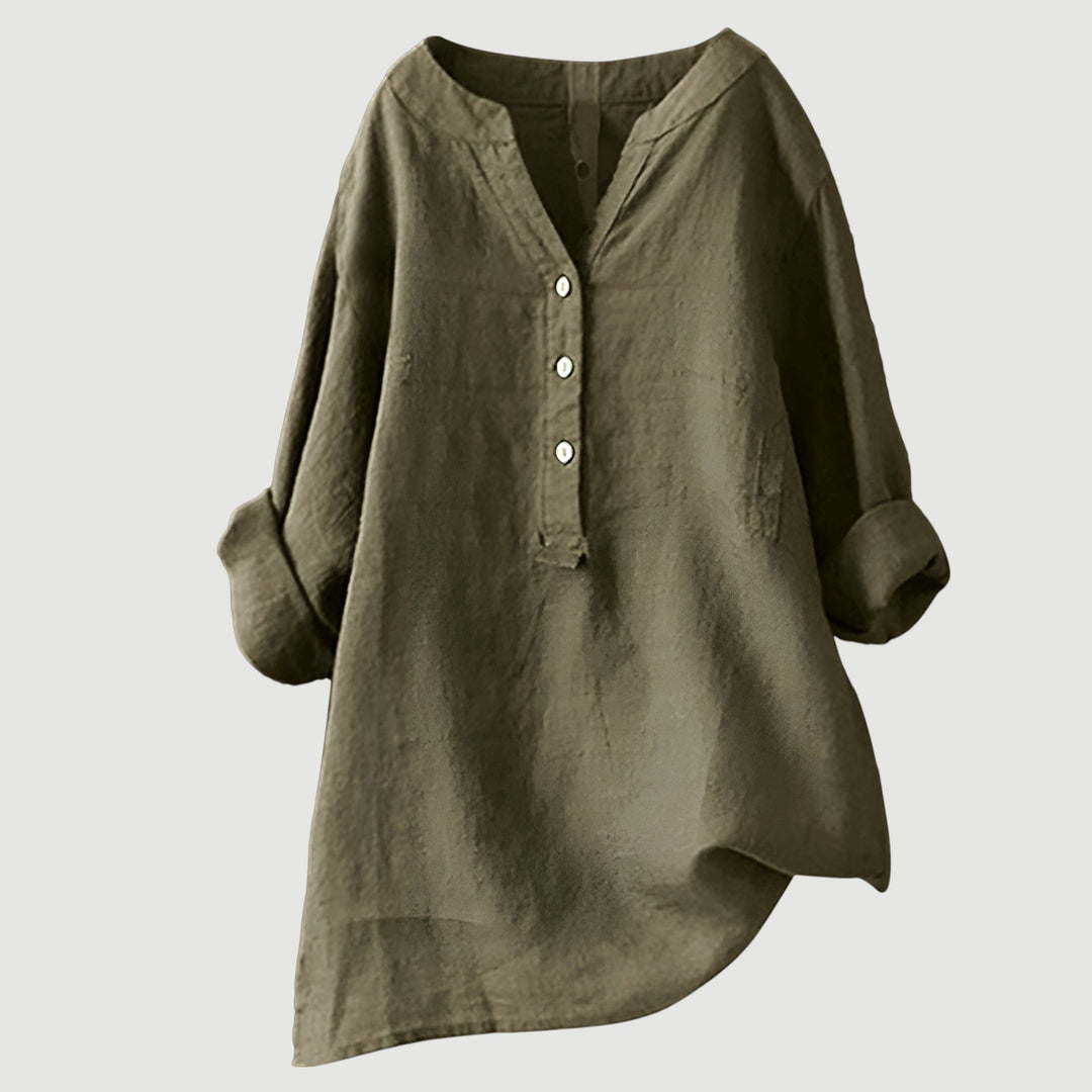 Evie | Leichte und bequeme Bluse mit Knopfverschluss