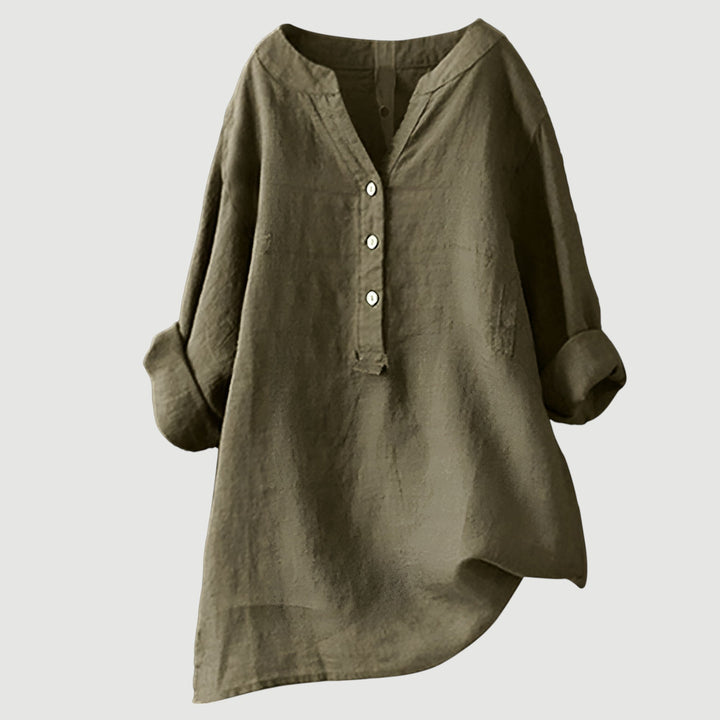 Evie | Leichte und bequeme Bluse mit Knopfverschluss