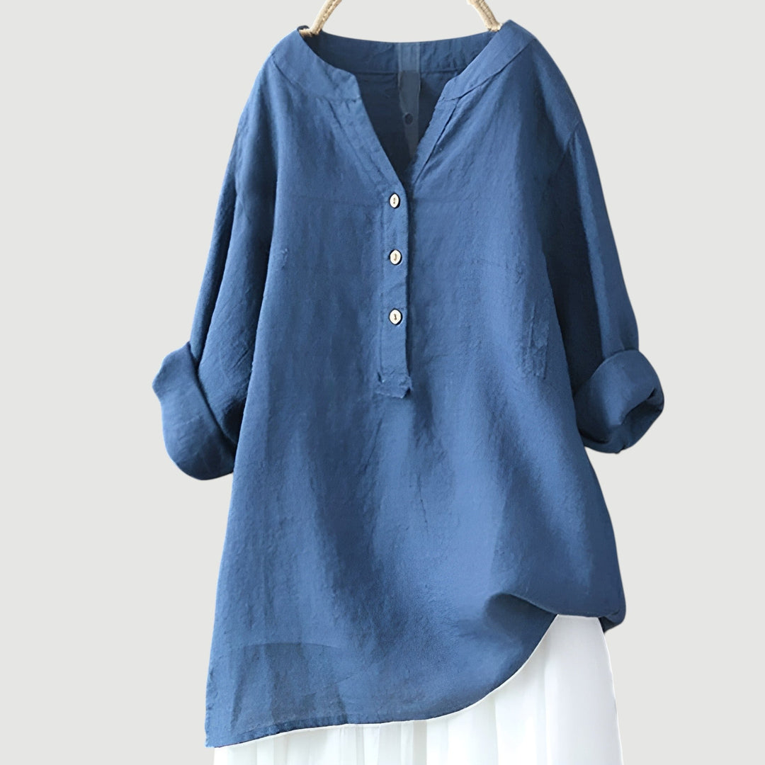 Evie | Leichte und bequeme Bluse mit Knopfverschluss