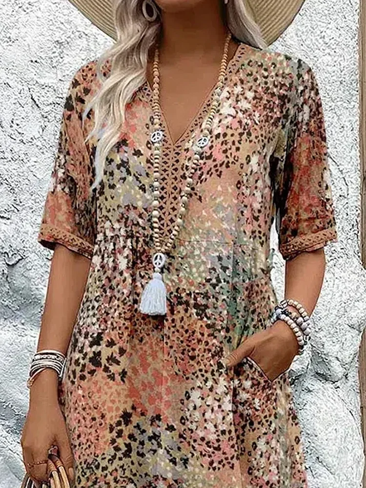 Rachel Vibrant Midi Kleid