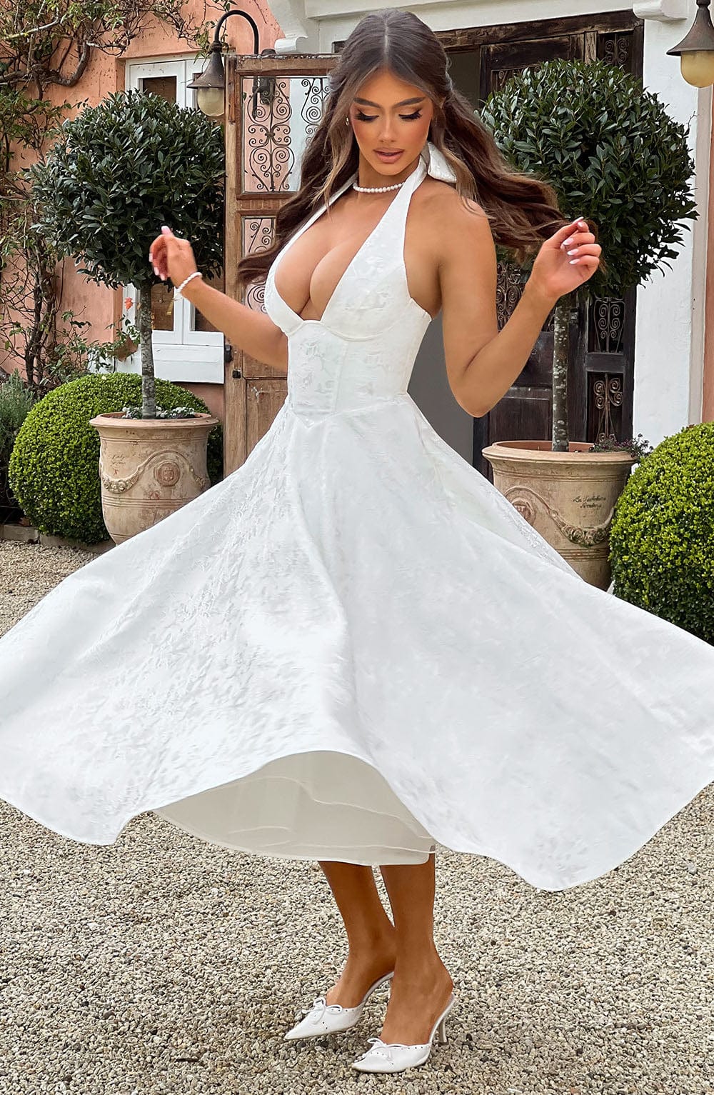 Bruna Midi Kleid für Hochzeitsgäste