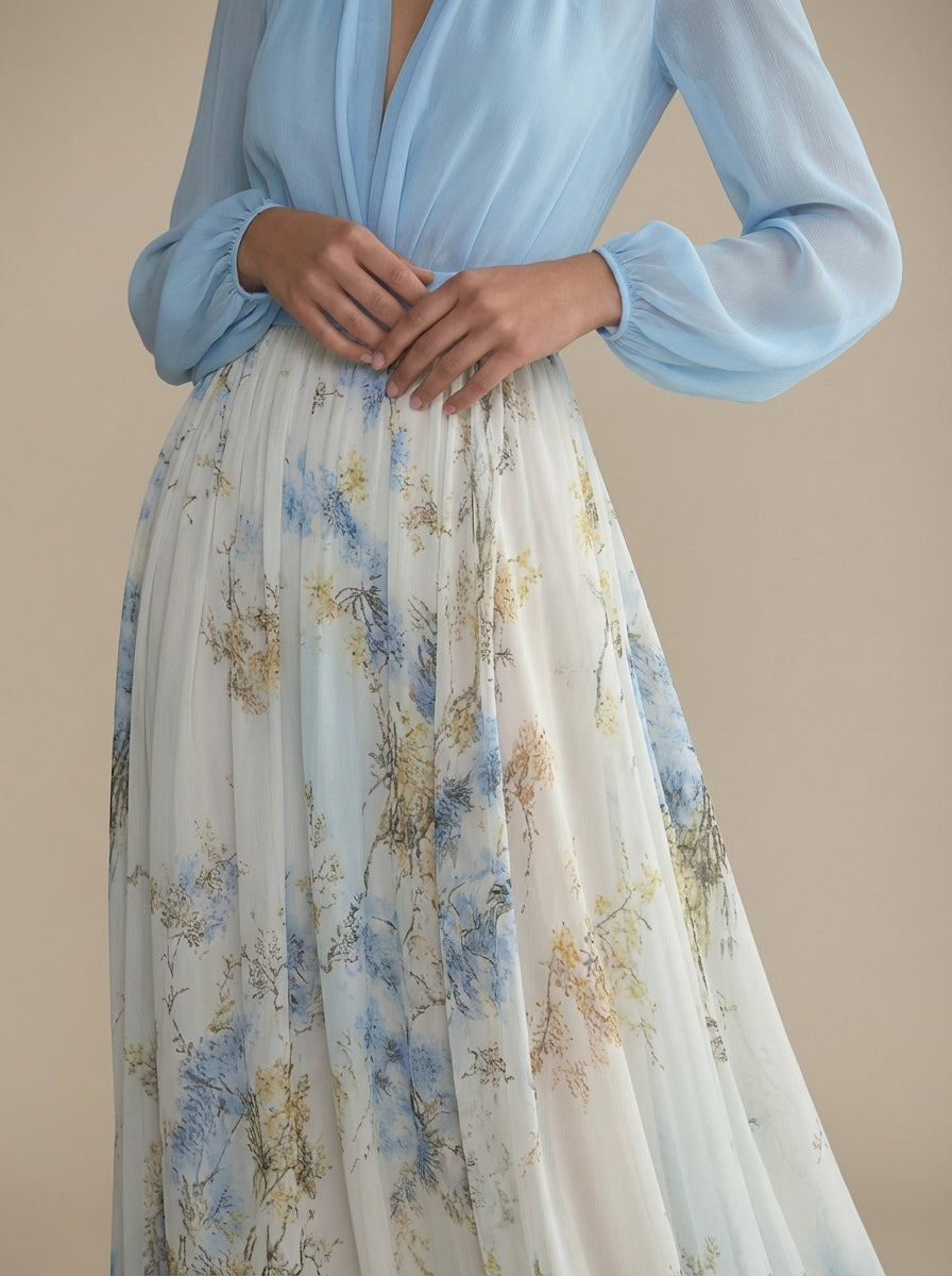 Vera | Maxikleid mit Blumenmuster