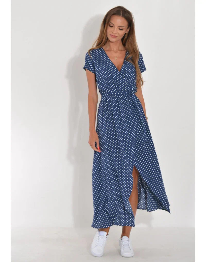 Julia - Elegantes Kleid mit V-Ausschnitt und figurformendem Schnitt