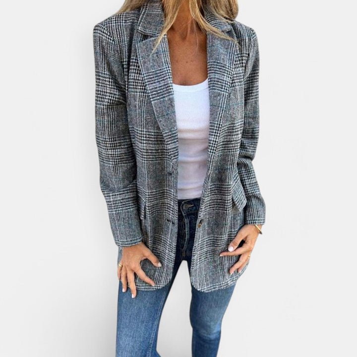 Abby | Klassischer karierten Blazer