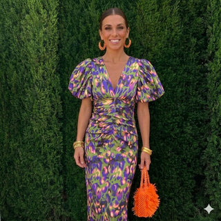Tora - Kleid mit plissierten Ärmeln
